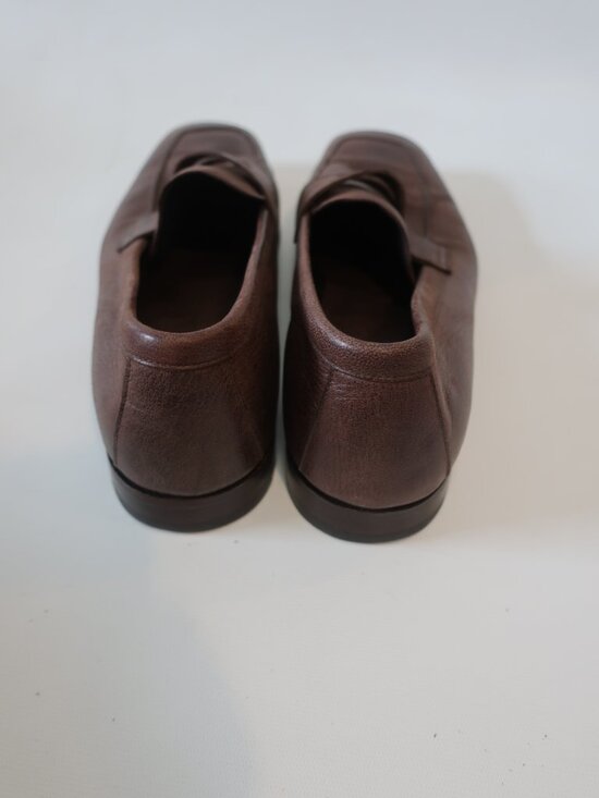 Mens Prada Dark Brown Leather Slip On Loafers 11 main image 4